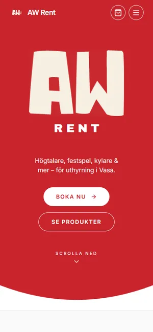 awrent.fi i mobilen